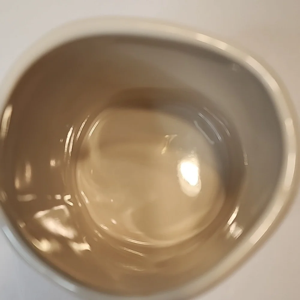 Rae Dunn CAFFEINE MUG FITS 4 FINGERS in Comfortable Handle